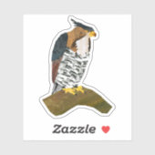 Verziert Hawk Owl Aufkleber (Blatt)