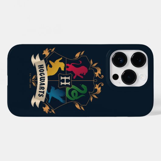 Verziert HOGWARTS™ House Wappen Case-Mate iPhone Hülle (Rückseite (Horizontal))