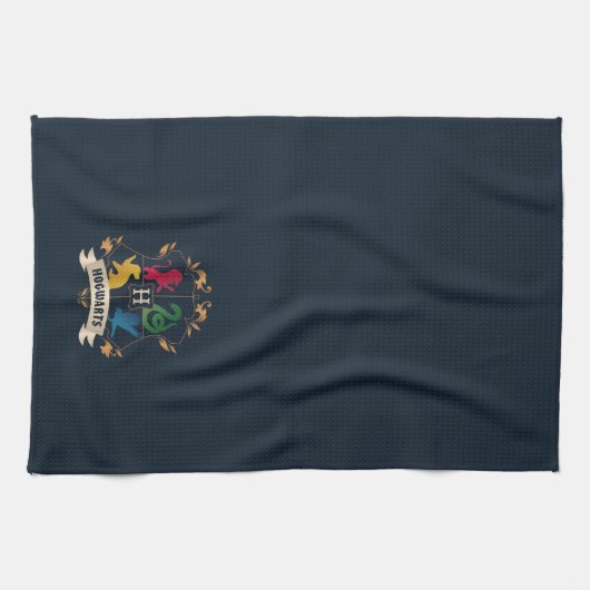 Verziert HOGWARTS™ House Wappen Geschirrtuch (Horizontal)