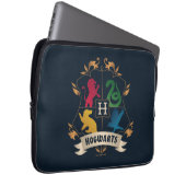 Verziert HOGWARTS™ House Wappen Laptopschutzhülle (Vorne Rechts)