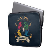 Verziert HOGWARTS™ House Wappen Laptopschutzhülle (Vorderseite Links)