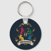 Verziert HOGWARTS™ House Wappen Schlüsselanhänger (Rückseite)