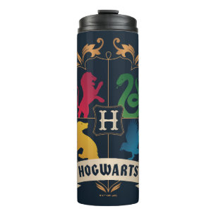 Verziert HOGWARTS™ House Wappen Thermosbecher