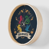Verziert HOGWARTS™ House Wappen Uhr (Winkel)