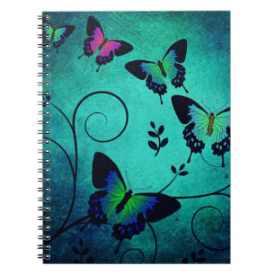Verziert Jewel Butterflies Notizblock