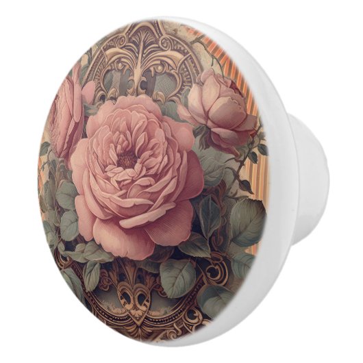 Verziert Keramikknauf (Rechts)