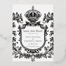 Verziert Laurel & Filigree, Hochzeit, Folieneinladung