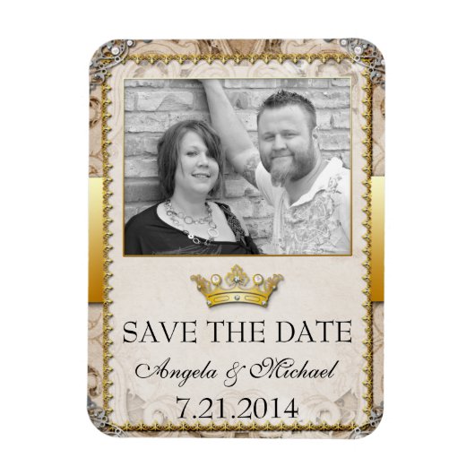 Verziert Mairytale Storybook Foto Magnet (Vertikal)