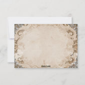 Verziert Mairytale Storybook Wedding RSVP (Rückseite)