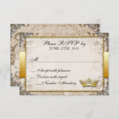 Verziert Mairytale Storybook Wedding RSVP (Vorne/Hinten)
