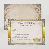 Verziert Mairytale Storybook Wedding RSVP Karte (Vorne/Hinten)