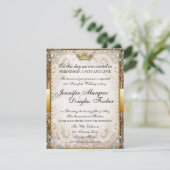 Verziert Märchenbuch Einladung zur Hochzeit (Stehend Vorderseite)