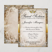 Verziert Messe Storybook 16 . Geburtstag Invasion Einladung (Vorne/Hinten)