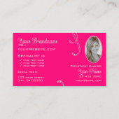 Verziert mit Logos und Fotos Visitenkarte (Rückseite)