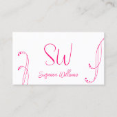 Verziert mit Monogram Visitenkarte (Vorderseite)