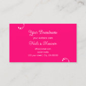 Verziert mit Portrait Foto Visitenkarte (Rückseite)