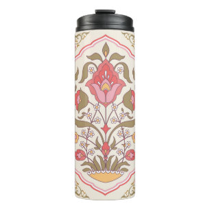 Verziert Oriental: florales Design. Thermosbecher