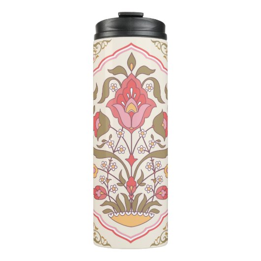 Verziert Oriental: florales Design. Thermosbecher (Vorderseite)