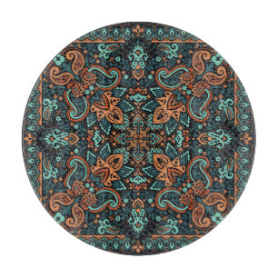 Verziert Paisley Bandana: Seide Neck. Schneidebrett