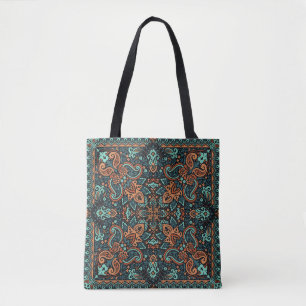 Verziert Paisley Bandana: Seide Neck. Tasche