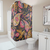 Verziert Paisley: Elegantes, nahtloses Muster. Duschvorhang (Beispiel)