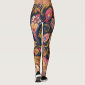 Verziert Paisley: Elegantes, nahtloses Muster. Leggings (Rückseite)
