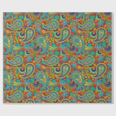Verziert Paisley Pattern Geschenkpapier (Flach)