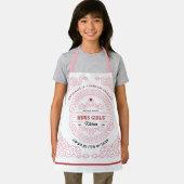 Verziert PINK Scroll L'Hafrish Challah KIDS Schürze (Insitu)