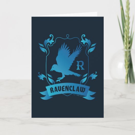 Verziert RAVENCLAW™ House Wappen Karte (Vorderseite)