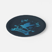 Verziert RAVENCLAW™ House Wappen Pappteller (Schrägansicht)