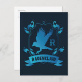 Verziert RAVENCLAW™ House Wappen Postkarte (Vorne/Hinten)