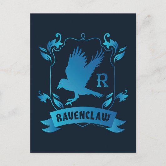Verziert RAVENCLAW™ House Wappen Postkarte (Vorderseite)