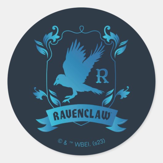 Verziert RAVENCLAW™ House Wappen Runder Aufkleber (Vorderseite)