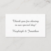 Verziert Red Silver White Blume Platzkarten (Rückseite)