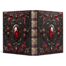 Verziert Ruby Jeweled Leather Foto Album