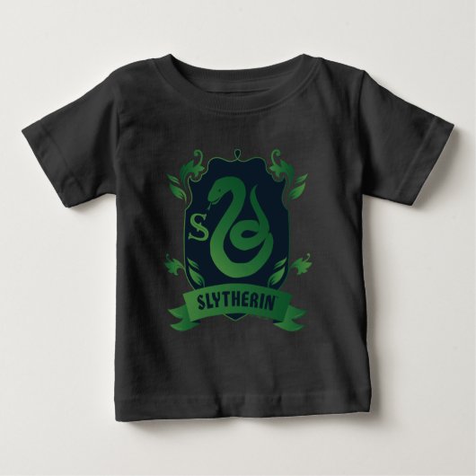 Verziert SLYTHERIN™-Wappen Baby T-shirt (Vorderseite)