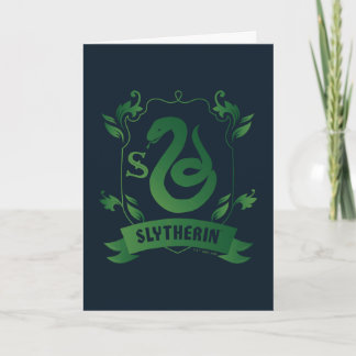 Verziert SLYTHERIN™-Wappen Karte