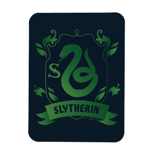 Verziert SLYTHERIN™-Wappen Magnet (Vertikal)