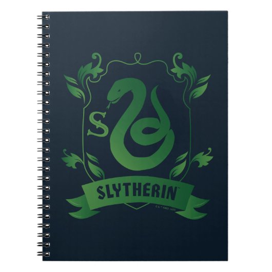 Verziert SLYTHERIN™-Wappen Notizblock (Vorderseite)