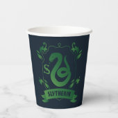 Verziert SLYTHERIN™-Wappen Pappbecher (Rückseite)