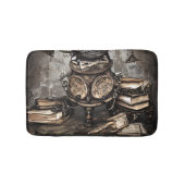 Verziert Steampunk Cauldron | Zauberbücher und Uhr Badematte (Vorderseite)