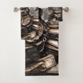 Verziert Steampunk Cauldron | Zauberbücher und Uhr Badhandtuch Set (Insitu)