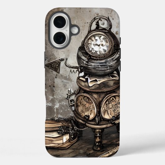 Verziert Steampunk Cauldron | Zauberbücher und Uhr Case-Mate iPhone Hülle (Rückseite)