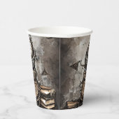 Verziert Steampunk Cauldron | Zauberbücher und Uhr Pappbecher (Rechts)