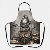Verziert Steampunk Cauldron | Zauberbücher und Uhr Schürze (Vorderseite)