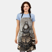 Verziert Steampunk Cauldron | Zauberbücher und Uhr Schürze (Getragen)