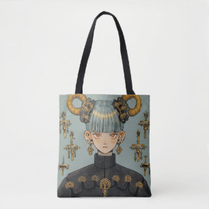 Verziert Steampunk Fantasy Anime Girl Tasche