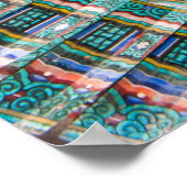 Verziert Temple Roof Poster (Ecke)