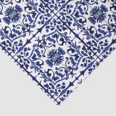 Verziert Tiles Blue on White Historic Traditional Seidenpapier (Ausschnitt)