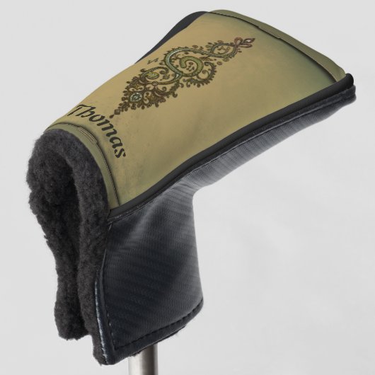 Verziert Treble Clef Golf Headcover (3/4 Vorderseite)